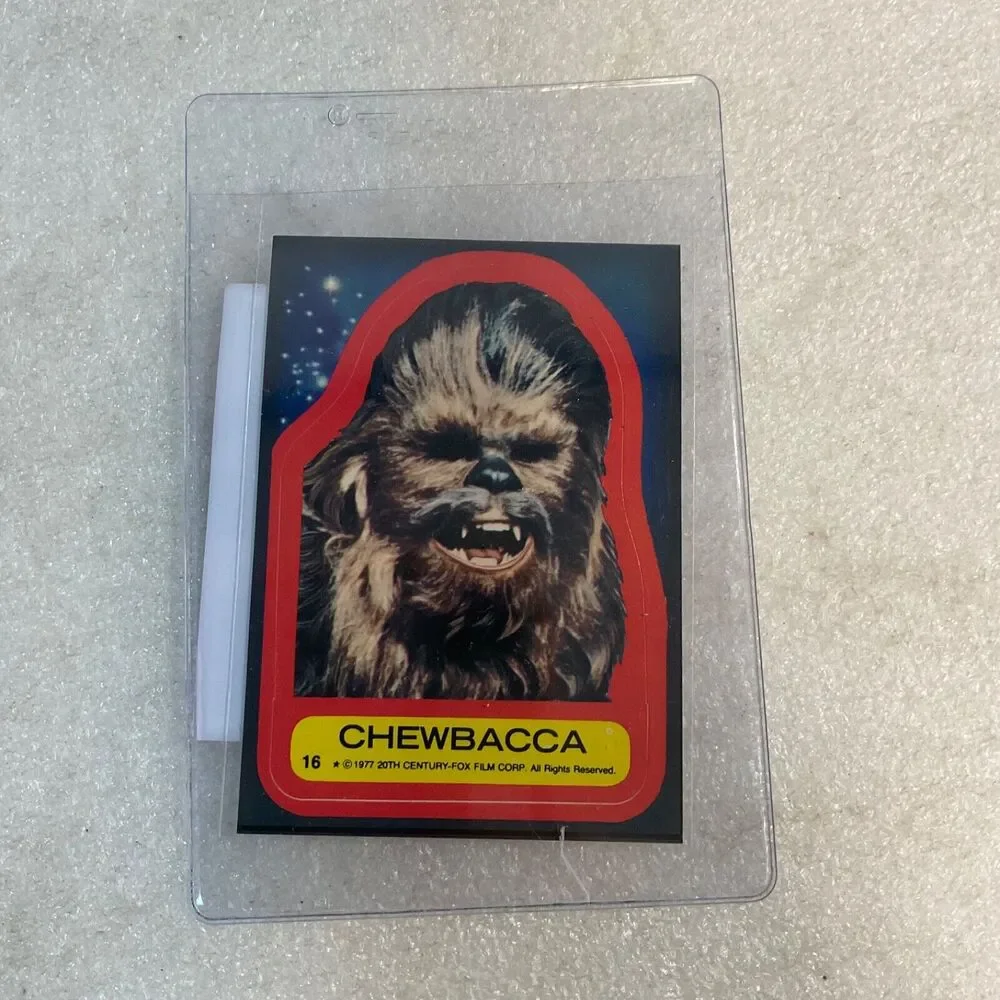 1977 Star Wars Stickers #16 Chewbacca PSA Miscut No Holder Cert#64733534